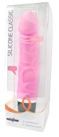 Silicone Classic 17 Centimeter Vibrator for Intimate Pleasure Pink Vibrators
