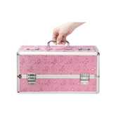 Lockable Large Vibrator Case in Pink for Secure Storage and Travel Pink Adult Toy Storage