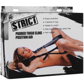 Padded Thigh Sling Position Aid for Enhanced Intimacy and Comfort Black > Bondage Gear > Restraints