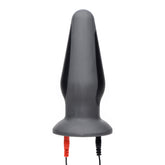 Zeus Anal Amplifier Silicone Estim Plug for Electrifying Sensations Black E-STIM TOYS