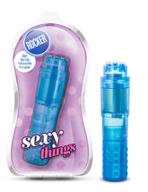 Sexy Things Rocker Blue 4 Inch Waterproof Vibrator Blue Vibrators