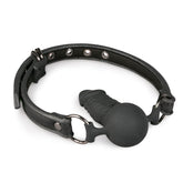 Silicone Dong Ball Gag for Enhanced Pleasure and Power Dynamics Black Gags