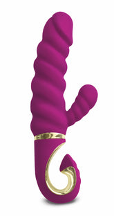 Gcandy Raspberry Dual Motor Vibrator Waterproof 4 Inch Raspberry VIBRATORS-RABBIT