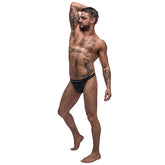 Male Power Grip and Rip Off Thong for Men Black Large Extra Large Mens G-Strings