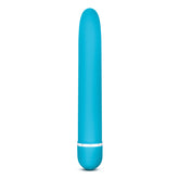 Rose Luxuriate Blue 7 Inch Vibrator with Satin Finish Blue Vibrators