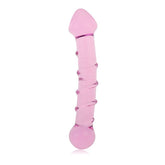 Glass Romance 5 Pink 7in Luxury Glass Dildo 7 Inches Pink DONGS Glass