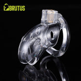 Brutus Shark – Adjustable Polycarbonate Chastity Cage with Ergonomic Rings Clear > Bondage Gear > Male Chastity