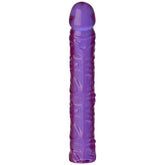 10 In Classic Dong Purple - Textured Body Safe Toy Purple > Dildos > Large Dildos