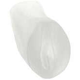 Palm Pal Ultraskyn Pussy Frosted Clear 6 Inch Masturbator Clear Strokers - Manual