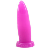 Purple Tongue Shape Anal Plug Soft PVC Adult Intimacy Toy Purple ANAL TOYS