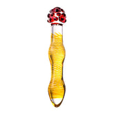 Sexus Glass Dildo Yellow and Red 20.5 Centimeters Artistic Design Yellow > Glass > Dildos