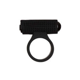 Power Bullet Cosmic Cock Ring w Bullet Black for Couples Black Cock Rings Vibrating
