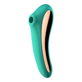 Satisfyer Dual Kiss Green - Dual Stimulation Pleasure Device Teal Air Pulsation