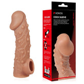 Cock Sleeve 2 Small - Soft Silicone Penis Sleeve 3.6cm Flesh SLEEVES