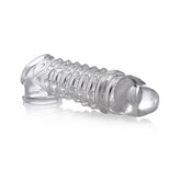Size Matters Penis Enhancer Sleeve 1.5 Inch Extension 7 Inches Clear SLEEVES