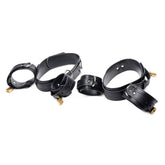 Frog Tie Restraint Set in Black for Enhanced Bondage Play Black Blindfold