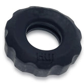 Super Hunkyjunk 3 Piece Cockrings Tar Ice for Enhanced Bulge and Firmness Black One Size COCK RING Set