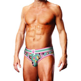 Prowler Sundae Open Brief - Fun Ice Cream Design Briefs Green Small Mens Briefs