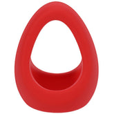 Stirrup Silicone Cock Ring in Crimson Red COCK RINGS