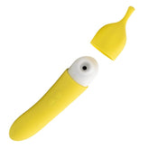 Banana Cream Yellow G-Spot and Air Pulse Vibrator Adult Toy AIR PULSATION