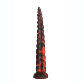 Stinger Silicone Dildo (Red and Black) – 14-Inch Silicone Dildo with Tapered Tip and Graduated Bumps Mixed > Dildos > Fantasy