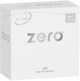 LifeStyles Zero – Ultra-Thin 52mm Nominal Width Lubricated Condoms 40 Pack > Essentials > Condoms