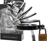 Stainless Steel Chastity Cage With Removable Silicone Urethral Plug – Penis Plug > Bondage Gear > Male Chastity