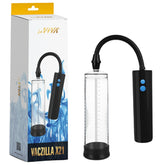 Vaczilla X21 (Black) – USB Rechargeable 3-Speed Cylinder Pump With Silicone Sleeve and Penis Ring > Pumps > Penis Pumps Electric