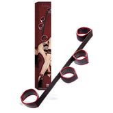 Adam & Eve Scarlet Couture Spreader Bar (Black) – Adjustable Restraint Bar Red > Bondage Gear > Restraints