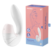 Satisfyer Supernova G Spot Clit Suction Vibrator White White Suction Stimulator