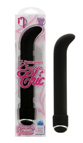 7 Function Classic Chic G Spot Massager Black 6.25 Inch Vibrators - G Spot