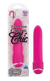 7 Function Classic Chic Pink Mini Vibrator 4.25 Inch BULLETS