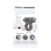 O Wow Ring – Rechargeable Vibrating Cock Ring with 10 Vibration Functions Grey > Cock Ring > Vibrating
