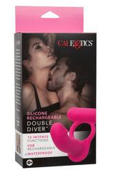 Silicone Double Diver Stimulator Cock Rings Vibrating