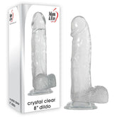 Adam & Eve Crystal 8 Inch Dildo for Ultimate Pleasure Clear DONGS
