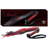 Adam & Eve Scarlet Couture Diamond Flogger 36 cm Long Black Whips & Paddles