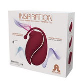 Adrien Lastic Inspiration Clitoral Suction Stimulator and Vibrating Egg with Remote Control in Burgundy STIMULATORS