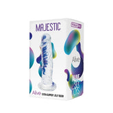 Alive Majestic Jelly Dildo 5 Inch Transparent Extra Slippery Suction Cup Base Strokers - Cup|Egg
