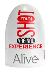 Alive Mini Shot Masturbator Vagina Vaginal Experience Compact White Strokers - Cup|Egg
