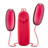 B Yours Double Pop Eggs Cerise Vibrating Pleasure Set BULLETS