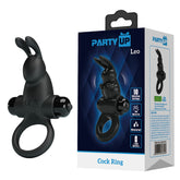 Party Up Larry – Vibrating Silicone Cock Ring 11.3 cm Black > Cock Ring > Vibrating
