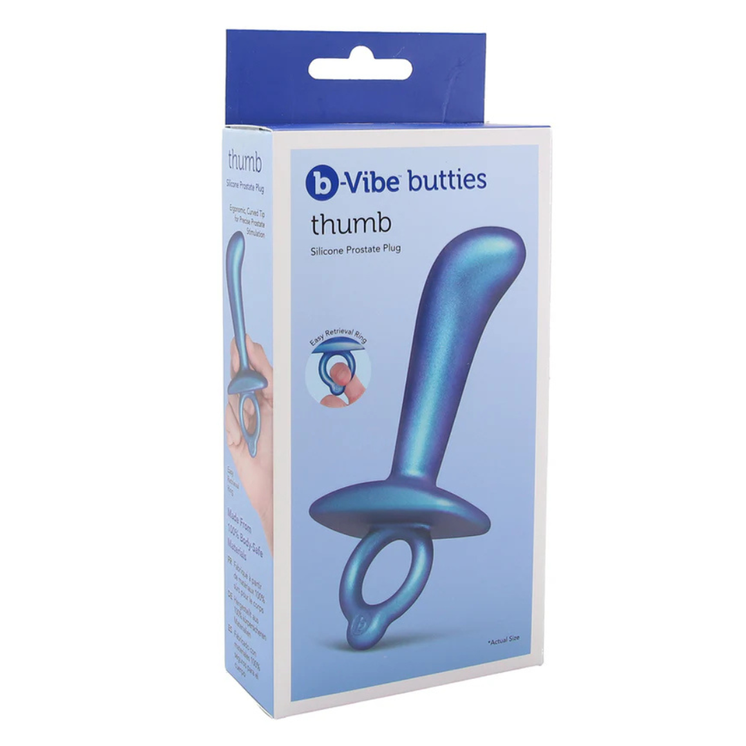 B-Vibe Butties Thumb Silicone Prostate Plug – Silicone Plug Default Title > Anal Range > Prostate Massagers B-Vibe Butties Thumb Silicone Prostate Plug – Silicone Plug Default Title > Anal Range > Prostate Massagers