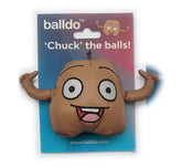 Balldo Chuck Brown Plush Dog Chew Toy with Arms – Durable Dog Toy Gag Gifts & Novelties