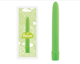 Basic 6 Inch Vibrator Green with Smooth Adjustable Vibration Vibrators