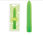 Basic 7 Inch Vibrator Green Waterproof Multi Speed Adult Toy Vibrators