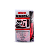 Bizarre Video Deluxe Bondage Kit Red With Fleece-Lined Cuffs and Accessories Whips & Paddles