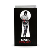 Black Bondage Set Panty and Garter Belt Size S/M in Black Costumes