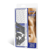 Blue Line Double Cock And Ball Strap With Leash Lead Adjustable Male Genital Constriction Gear COCK RINGS