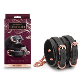 Bondage Couture Ankle Cuffs Premium Restraint Accessory Black > Bondage Gear > Restraints