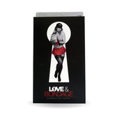 Bondage Set School Girl Skirt Red Size S/M with Satin Blindfold and Tie Restraint Costumes